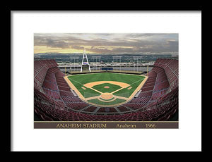 Anaheim Stadium 1966 - Framed Print