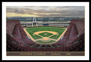 Anaheim Stadium 1966 - Framed Print