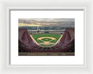 Anaheim Stadium 1966 - Framed Print