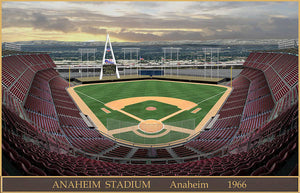 Anaheim Stadium 1966 - Art Print