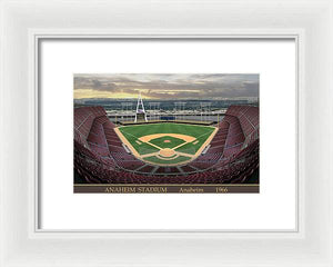 Anaheim Stadium 1966 - Framed Print