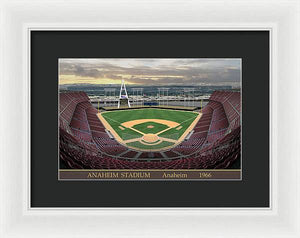 Anaheim Stadium 1966 - Framed Print