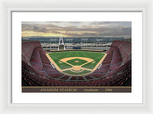 Anaheim Stadium 1966 - Framed Print