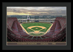 Anaheim Stadium 1966 - Framed Print