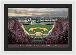 Anaheim Stadium 1966 - Framed Print