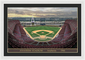 Anaheim Stadium 1966 - Framed Print