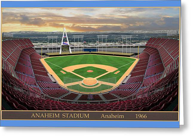 Anaheim Stadium 1966 - Greeting Card