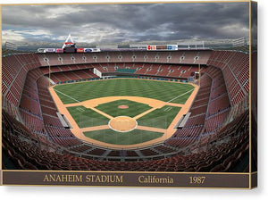 Anaheim Stadium 1987 - Canvas Print