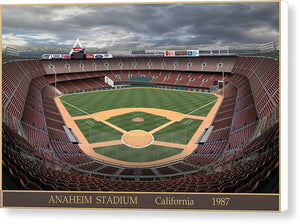 Anaheim Stadium 1987 - Canvas Print