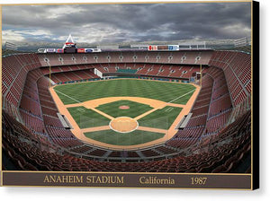 Anaheim Stadium 1987 - Canvas Print