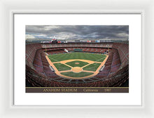 Load image into Gallery viewer, Anaheim Stadium 1987 - Framed Print
