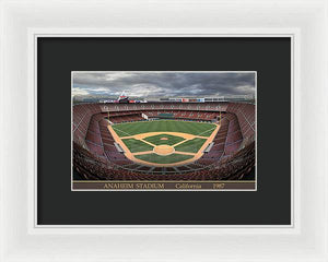 Anaheim Stadium 1987 - Framed Print