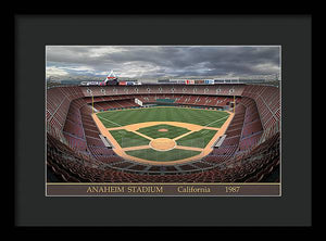 Anaheim Stadium 1987 - Framed Print