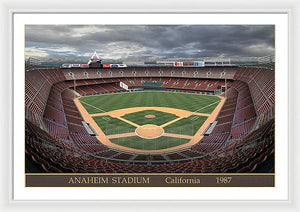 Anaheim Stadium 1987 - Framed Print