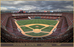 Anaheim Stadium 1987 - Art Print