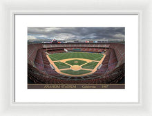 Load image into Gallery viewer, Anaheim Stadium 1987 - Framed Print
