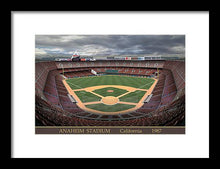 Load image into Gallery viewer, Anaheim Stadium 1987 - Framed Print
