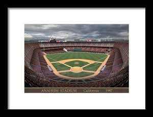 Anaheim Stadium 1987 - Framed Print