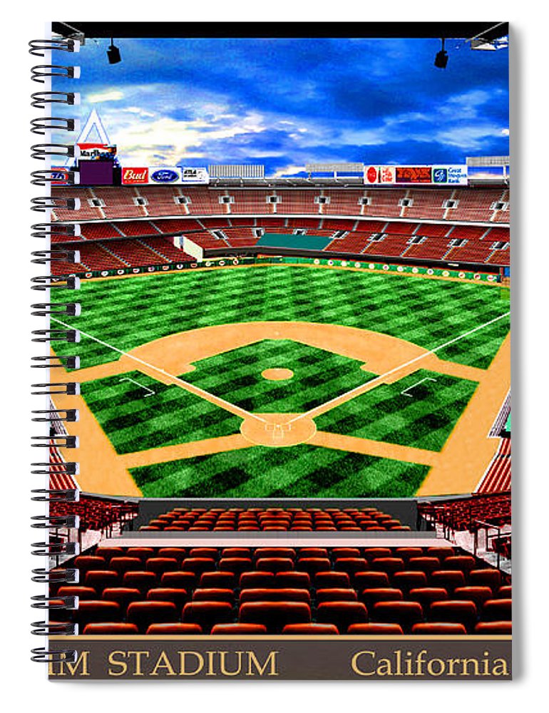 Anaheim Stadium 1987 - Spiral Notebook