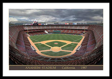 Load image into Gallery viewer, Anaheim Stadium 1987 - Framed Print
