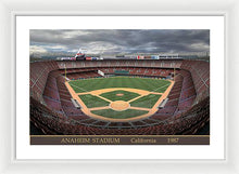 Load image into Gallery viewer, Anaheim Stadium 1987 - Framed Print
