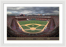 Load image into Gallery viewer, Anaheim Stadium 1987 - Framed Print
