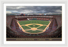 Load image into Gallery viewer, Anaheim Stadium 1987 - Framed Print
