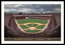 Load image into Gallery viewer, Anaheim Stadium 1987 - Framed Print
