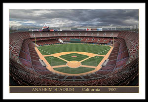 Anaheim Stadium 1987 - Framed Print