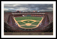 Load image into Gallery viewer, Anaheim Stadium 1987 - Framed Print
