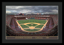 Load image into Gallery viewer, Anaheim Stadium 1987 - Framed Print
