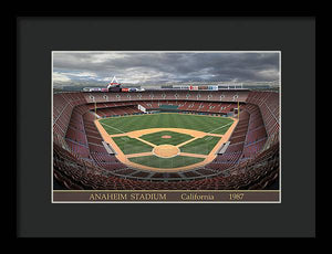 Anaheim Stadium 1987 - Framed Print