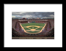 Load image into Gallery viewer, Anaheim Stadium 1987 - Framed Print
