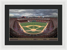 Load image into Gallery viewer, Anaheim Stadium 1987 - Framed Print
