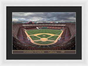 Anaheim Stadium 1987 - Framed Print