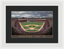 Load image into Gallery viewer, Anaheim Stadium 1987 - Framed Print
