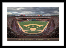 Load image into Gallery viewer, Anaheim Stadium 1987 - Framed Print
