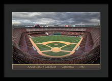 Load image into Gallery viewer, Anaheim Stadium 1987 - Framed Print
