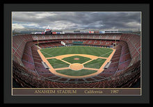 Load image into Gallery viewer, Anaheim Stadium 1987 - Framed Print
