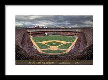 Load image into Gallery viewer, Anaheim Stadium 1987 - Framed Print
