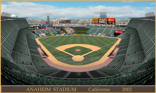 Anaheim Stadium 2002 - Art Print