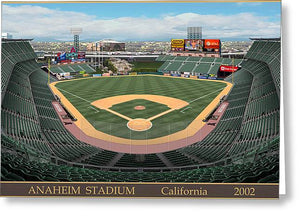 Anaheim Stadium 2002 - Greeting Card