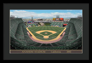 Anaheim Stadium 2002 - Framed Print