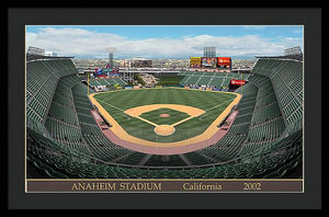 Anaheim Stadium 2002 - Framed Print