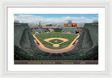 Load image into Gallery viewer, Anaheim Stadium 2002 - Framed Print
