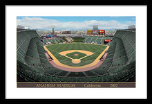 Load image into Gallery viewer, Anaheim Stadium 2002 - Framed Print
