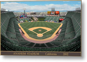 Anaheim Stadium 2002 - Metal Print