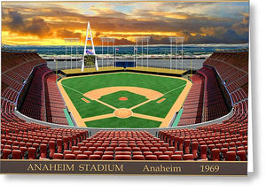 Angel Stadium 1969 - Greeting Card