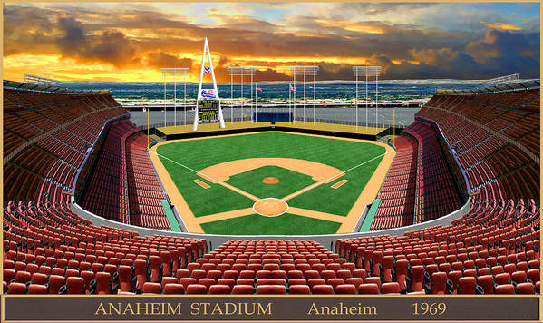 Angel Stadium 1969 - Art Print