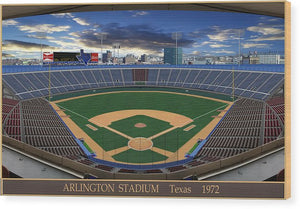 Arlington Stadium 1972 - Wood Print